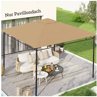 Outsunny Pavillon-Ersatzdach 2,98 x 2,95 m Beige