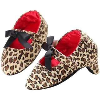 WERNZATT-Baby Mädchen Prinzessin Schuhe Bowknot weiches Leder Baby High Heels Baby Krabbeln Schuhe Fotografie Requisiten (Multicolor, 6-8 Months) - 6-9 Monate Schmal