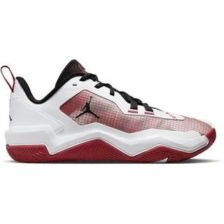 NIKE Herren Basketballschuhe JORDAN ONE TAKE 4, WHITE/TEAM CRIMSON-BLACK, 45