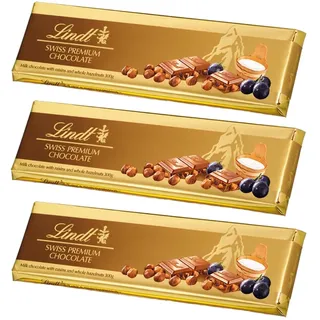 Lindt Alpenvollmilch Traube Nuss Schokolade 300 g