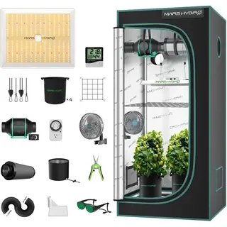 Mars Hydro Growbox Komplettset 80 x 80 x 160 cm