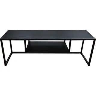 [en.casa] Fernsehtisch Isokyrö Metall 120x40x40 cm Schwarz